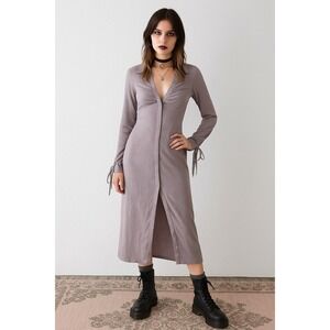 Urban Outfitters Chapman Midi Shirt Dress Lavender Womens S Y2K 90s‎ Pastel